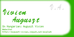 vivien auguszt business card